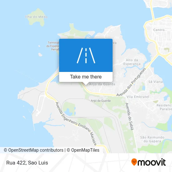 Rua 422 map