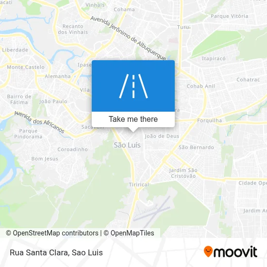 Rua Santa Clara map