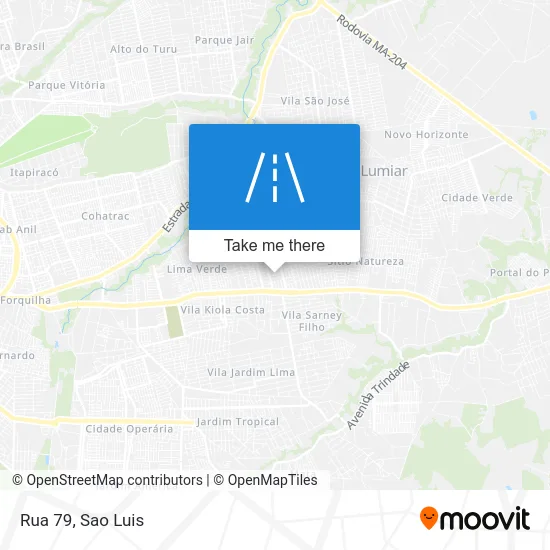 Rua 79 map