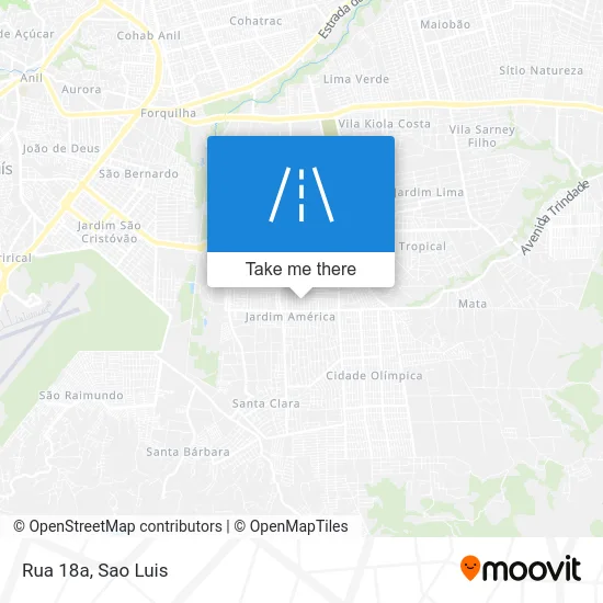 Rua 18a map