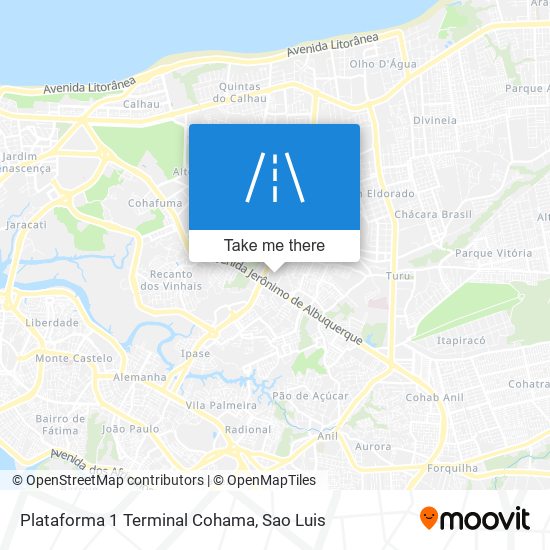 Mapa Plataforma 1 Terminal Cohama