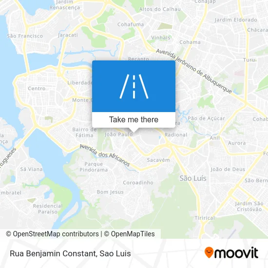 Rua Benjamin Constant map