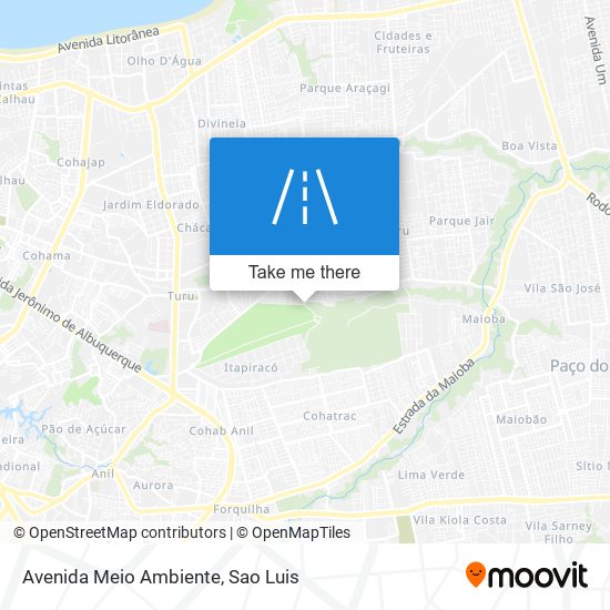 Mapa Avenida Meio Ambiente