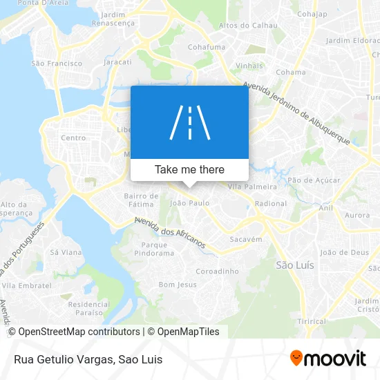 Rua Getulio Vargas map