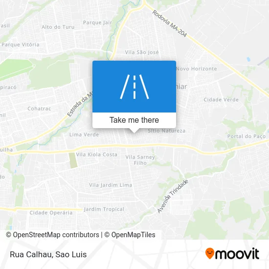 Rua Calhau map