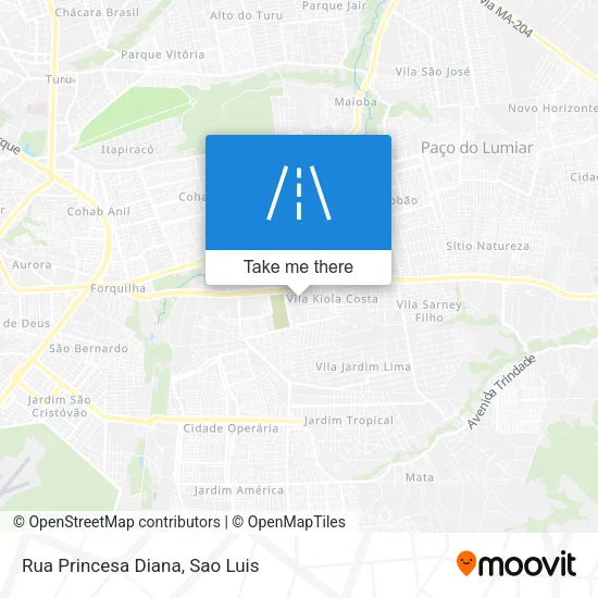 Rua Princesa Diana map