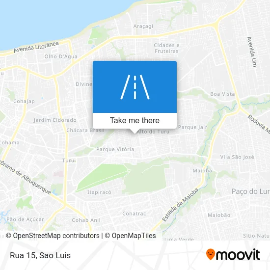 Rua 15 map