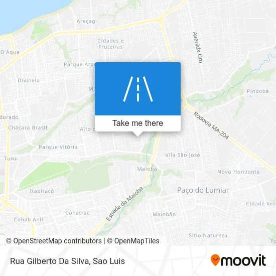 Rua Gilberto Da Silva map