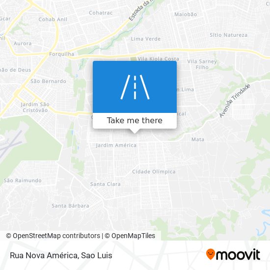 Rua Nova América map