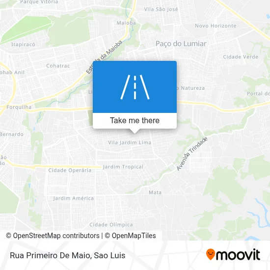 Rua Primeiro De Maio map