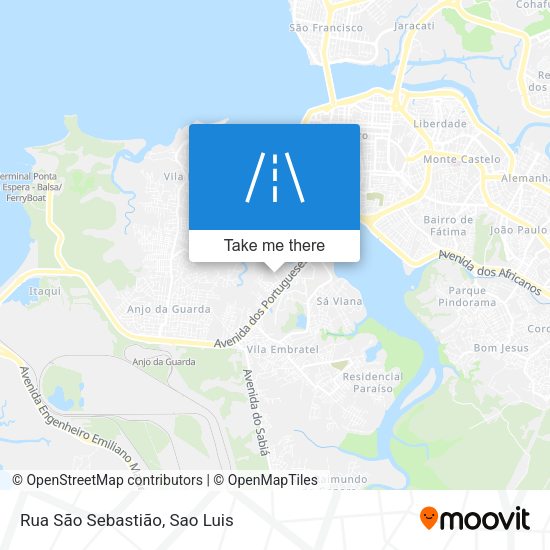 Rua São Sebastião map