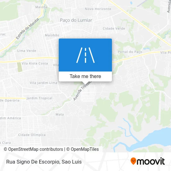 Rua Signo De Escorpio map