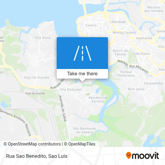 Rua Sao Benedito map