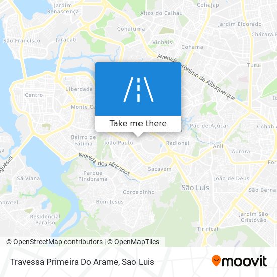 Travessa Primeira Do Arame map