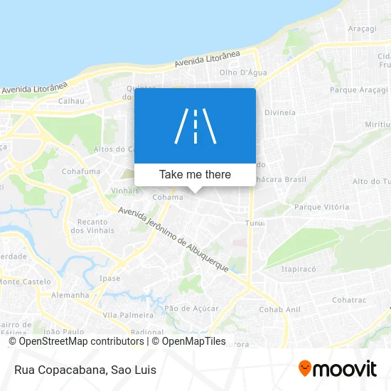 Rua Copacabana map