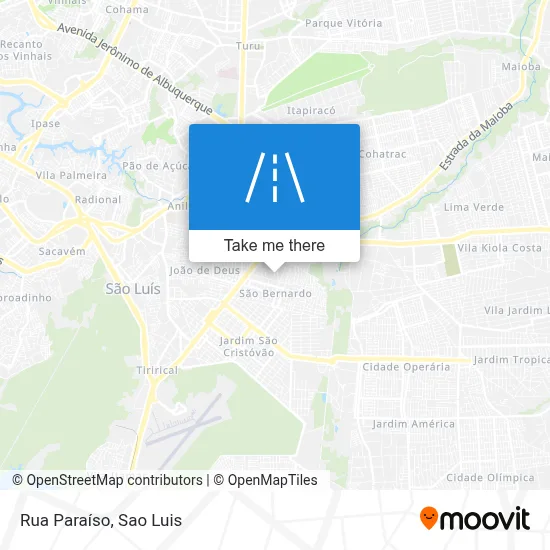 Rua Paraíso map