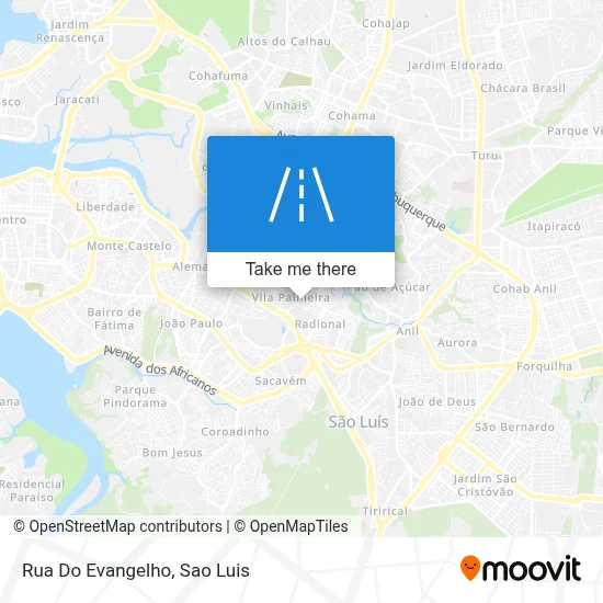 Rua Do Evangelho map