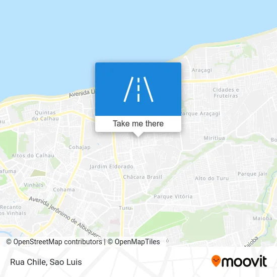 Rua Chile map