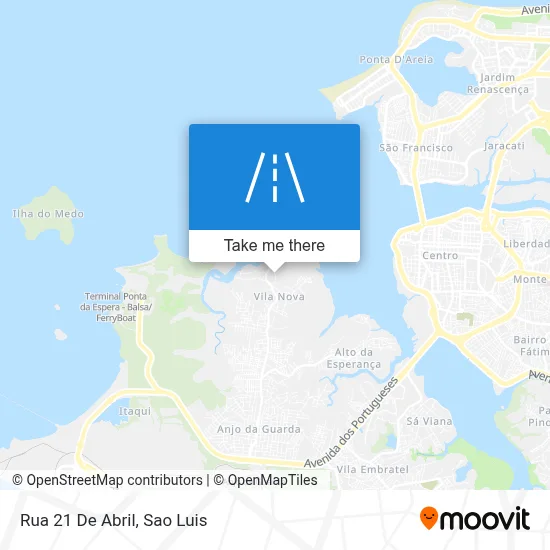 Rua 21 De Abril map