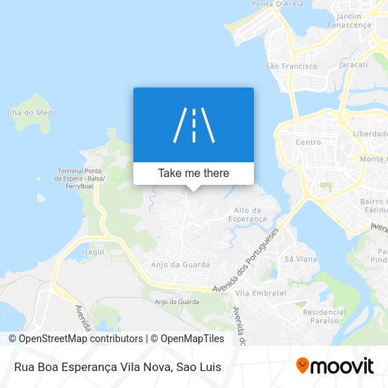 Rua Boa Esperança Vila Nova map