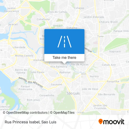 Rua Princesa Isabel map