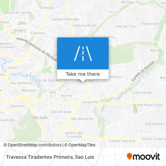 Travessa Tiradentes Primeira map