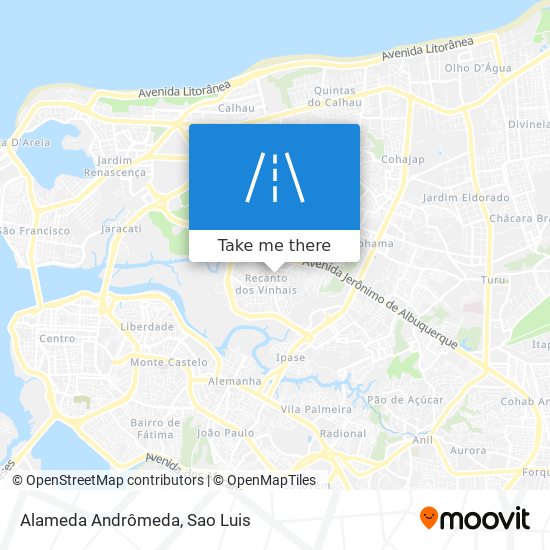 Alameda Andrômeda map