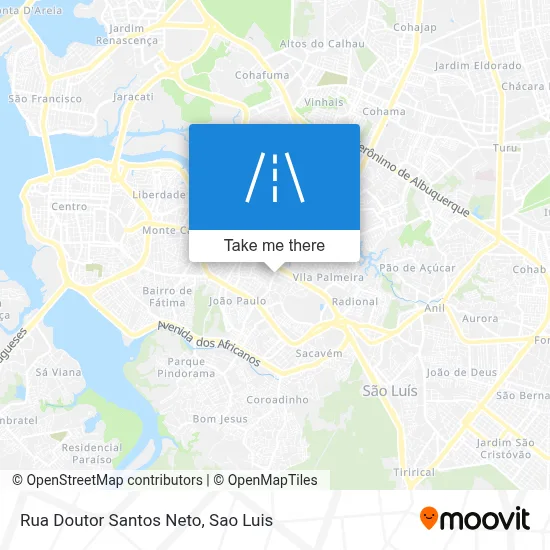 Rua Doutor Santos Neto map