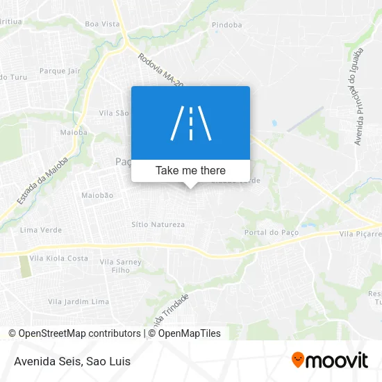 Avenida Seis map