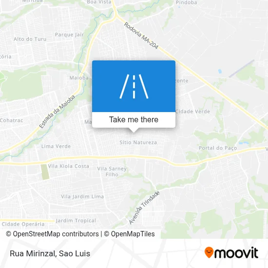 Rua Mirinzal map