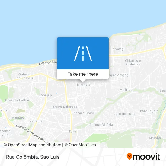 Rua Colômbia map