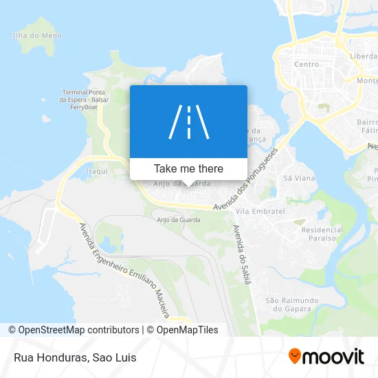 Rua Honduras map