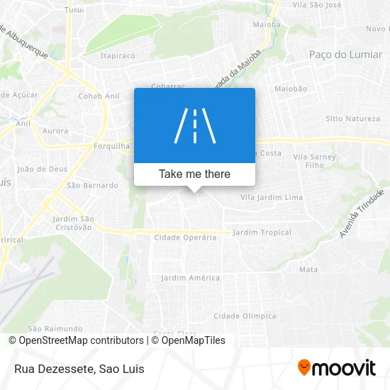 Rua Dezessete map