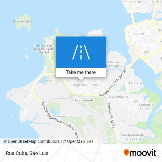 Rua Cuba map