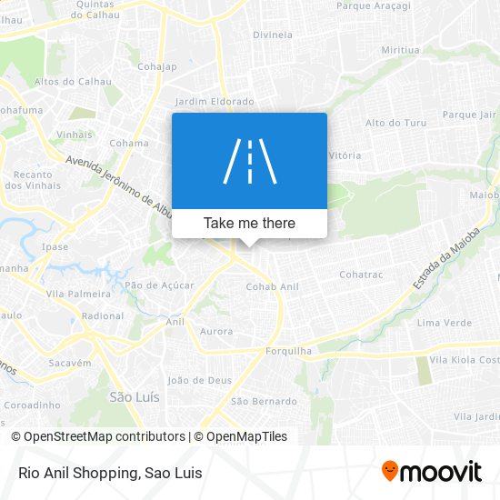 Rio Anil Shopping map