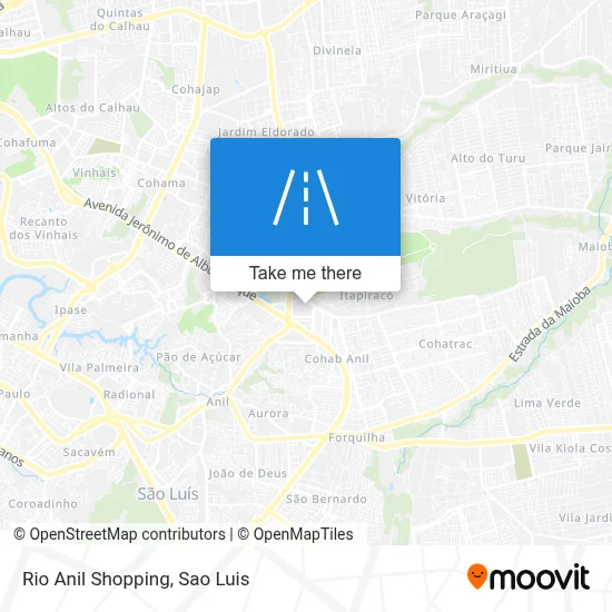Rio Anil Shopping map