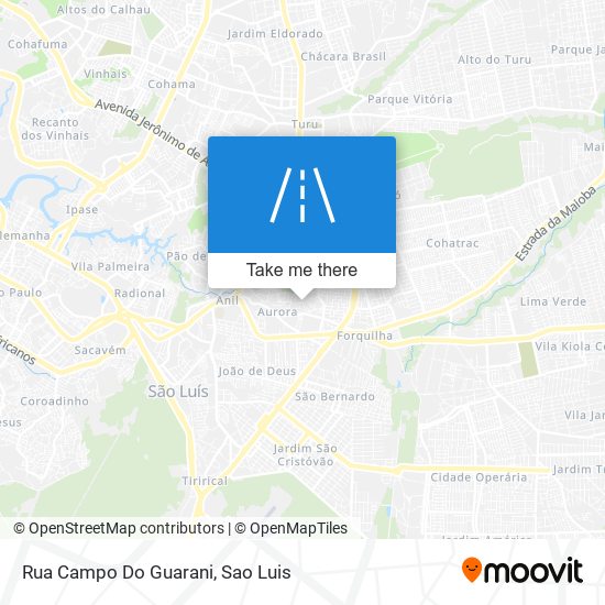 Rua Campo Do Guarani map