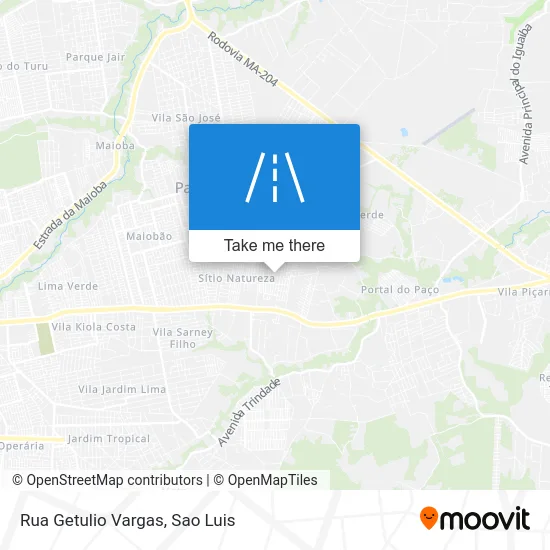 Rua Getulio Vargas map