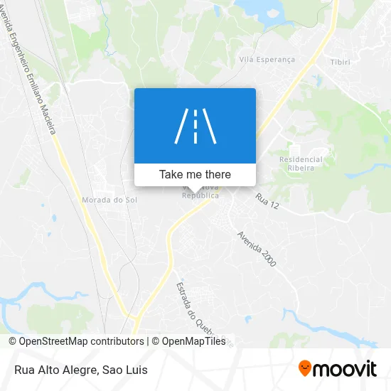 Rua Alto Alegre map