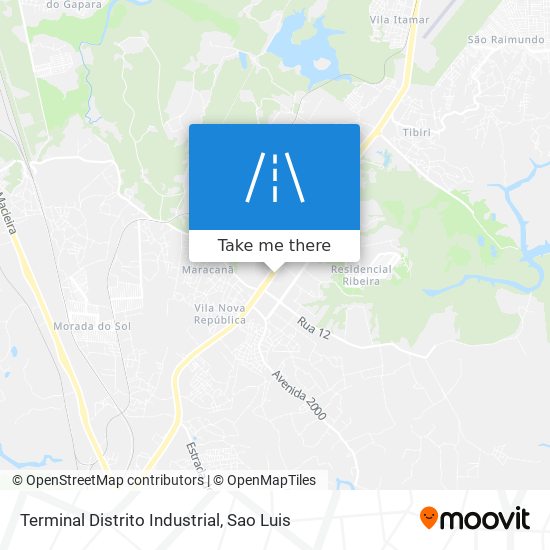 Terminal Distrito Industrial map