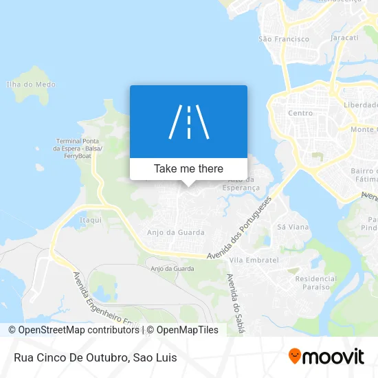 Rua Cinco De Outubro map