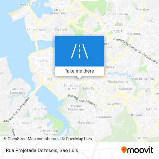 Rua Projetada Dezeseis map