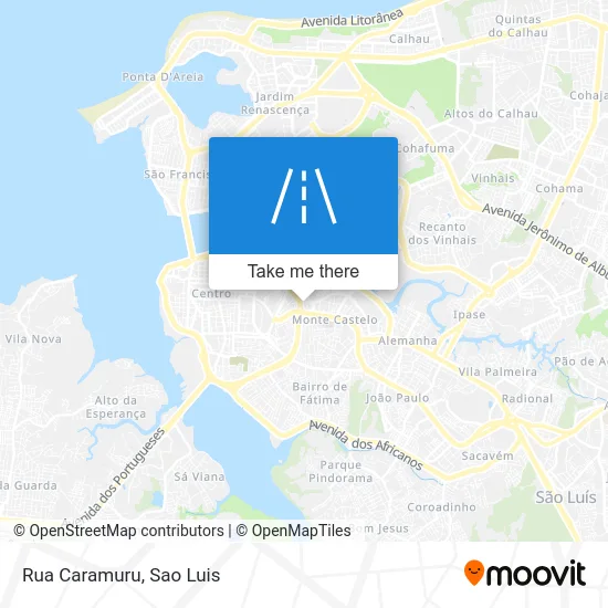 Rua Caramuru map