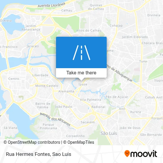 Rua Hermes Fontes map