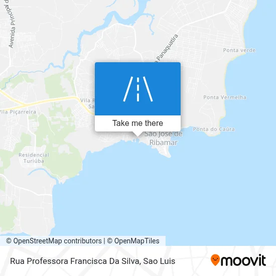 Rua Professora Francisca Da Silva map