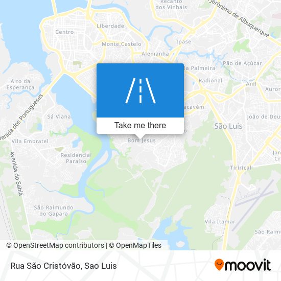 Rua São Cristóvão map