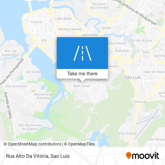 Mapa Rua Alto Da Vitória