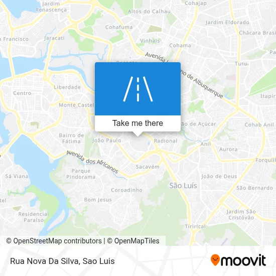 Rua Nova Da Silva map