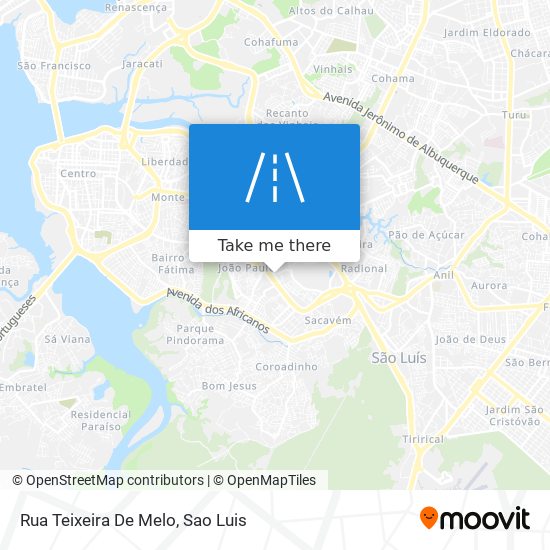 Mapa Rua Teixeira De Melo