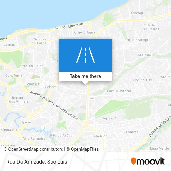 Rua Da Amizade map